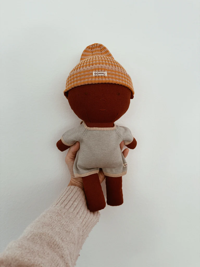 Vêtement pour Bébé Gommu - Combinaison courte lignée bleu ciel - We are Gommu