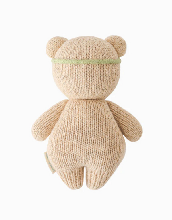 Peluche - Bébé Ourson miel 7" - Couronne de fleurs - Cuddle + kind