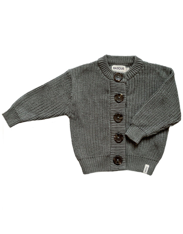 veste en tricot pour bébés et enfants - Sauge - Bajoue