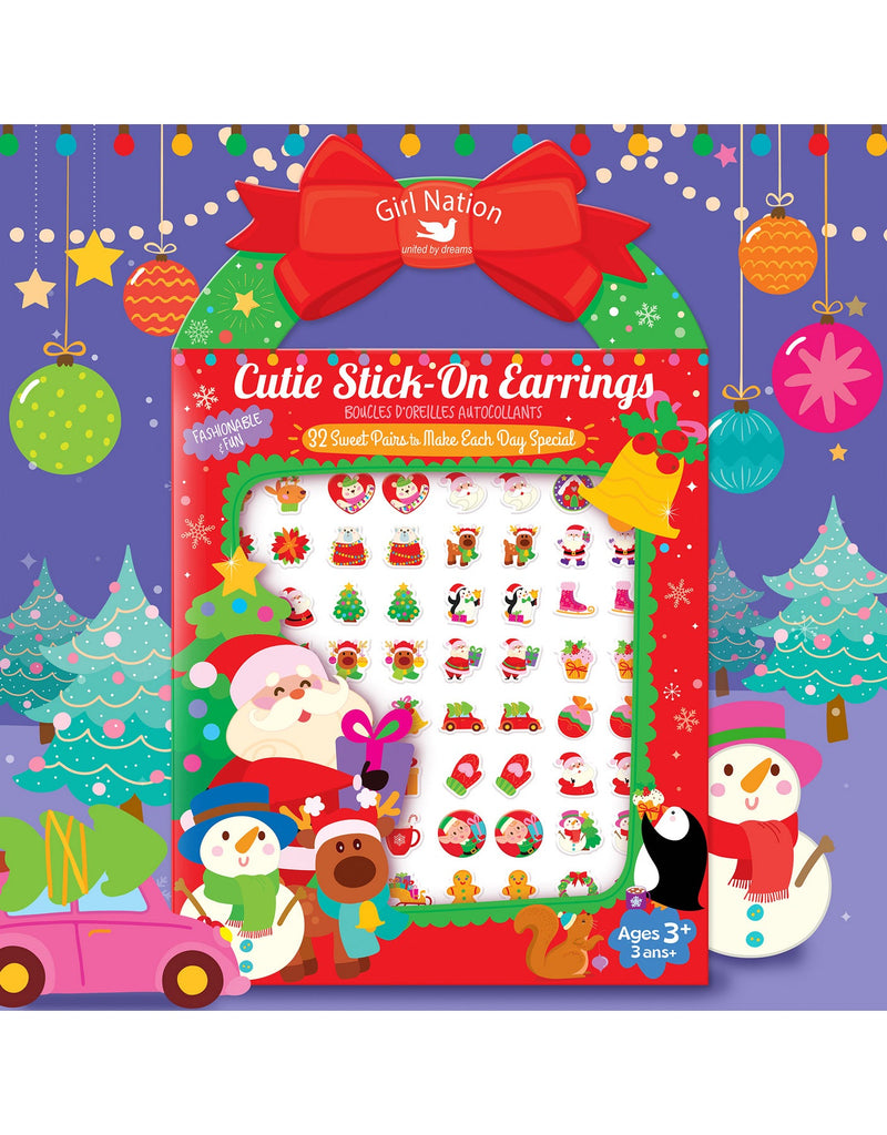 Boucles d'oreilles AUTOCOLLANTES Cutie - Joyeux Noël - Girl Nation
