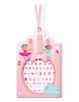 Ensemble de 100 autocollants pour ongles pour enfants - jolies ballerines - Girl Nation | Veille sur toi