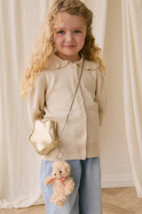 Breloque pour sac - Arthur l'ours avec boucle rayures rouges - Snuggle Bunnies