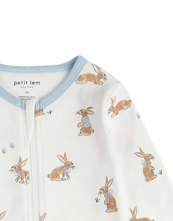 Nouveau-né Romper Lapin Zip Up Jumpsuit Lapin de Pâques Pyjama