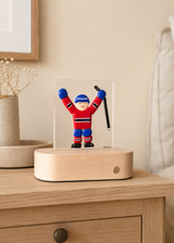 Lampe de table - Joueur de hockey - Veille sur toi