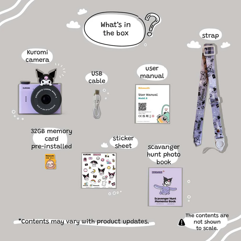 Appareil photo pour enfant - Modèle A - Kuromi - Kidamento
