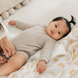 Cotton Muslin Swaddle Blanket - Croissants - Perlimpinpin