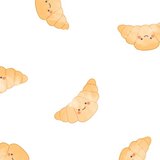 Cotton Muslin Swaddle Blanket - Croissants - Perlimpinpin