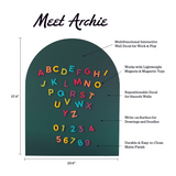 Arch Magnetic Wall Decal - Green - The Type Set Co.