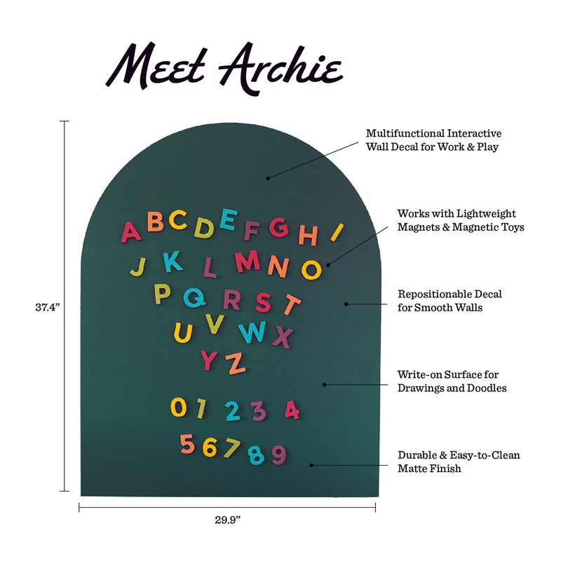 Arch Magnetic Wall Decal - Green - The Type Set Co.