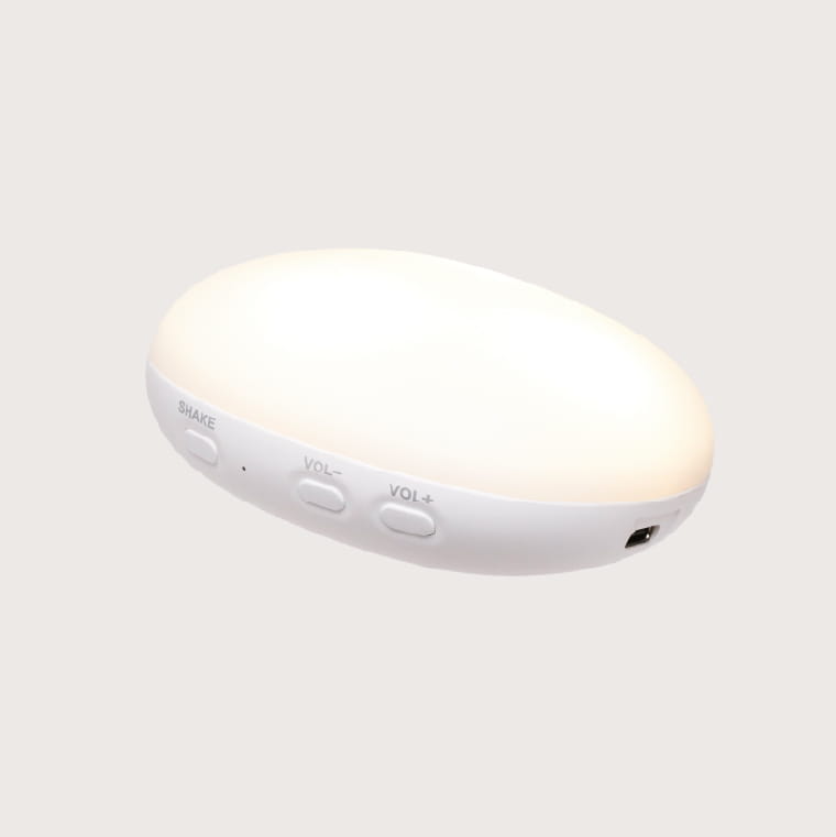 Peluche Sonore en Coton Biologique avec Veilleuse 2.0 - Phoque sable - Moonie