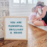 Magnetic Whiteboard - White - The Type Set Co.