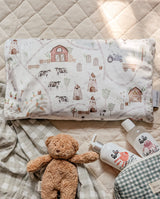 Taie d'oreiller pour enfant - La ferme de Gédéon - Veille sur toi