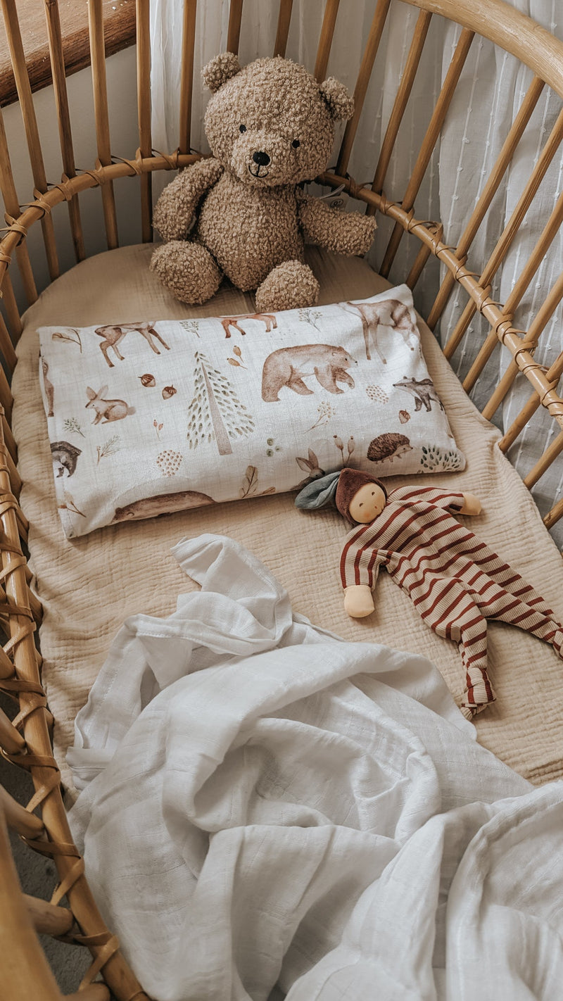 Taie d'oreiller pour enfant - Les amis du boisé - Veille sur toi