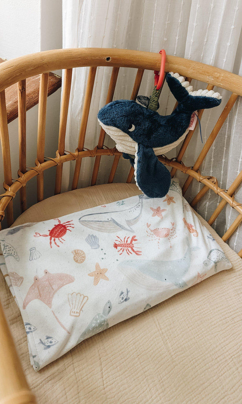 Taie d'oreiller pour enfant - Le monde sous-marin - Veille sur toi