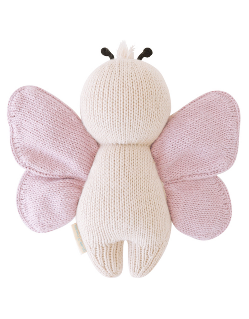 Peluche - Bébé papillon mauve 7"- Cuddle + kind