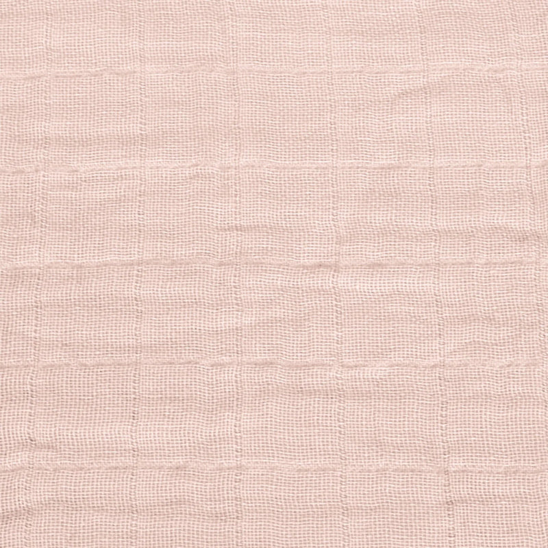 Couverture mousseline de coton - Uni rose- Perlimpinpin