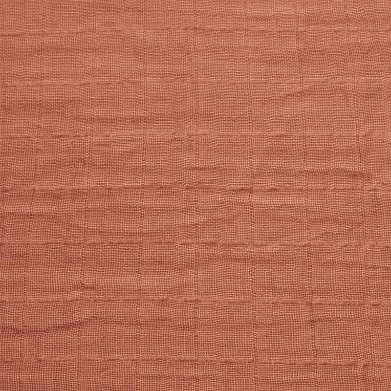 Couverture mousseline de coton - Uni cannelle - Perlimpinpin