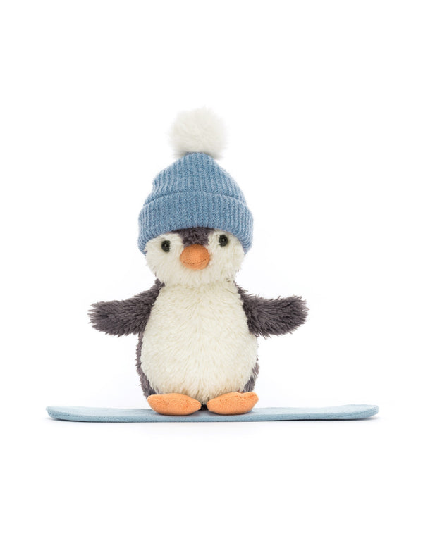 Peluche - Peanut le pingouin en planche à neige - Petit - Peanut Penguin Snowboarding - Small - Jellycat