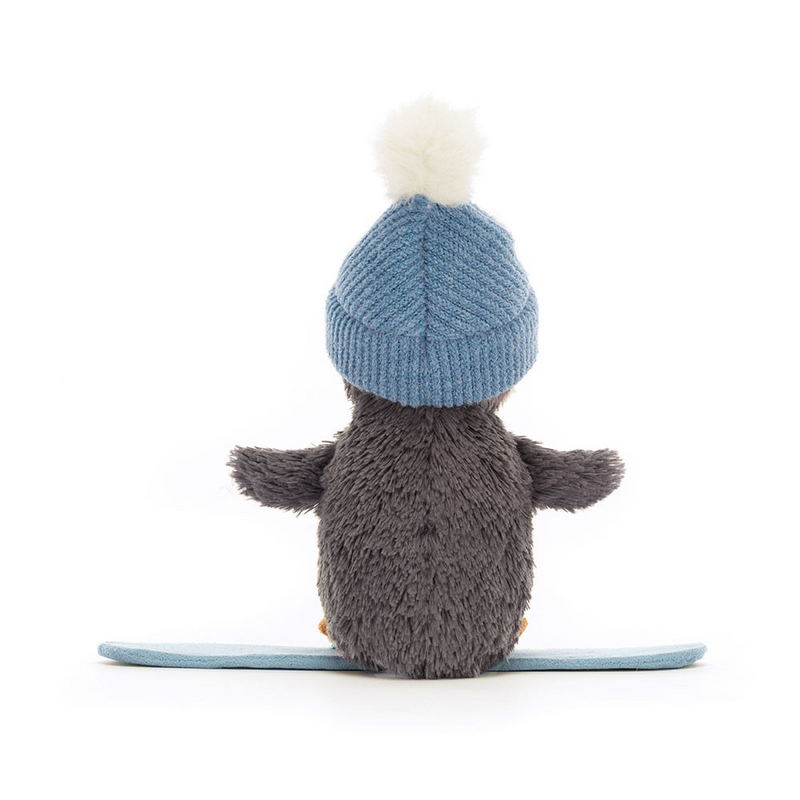 Peluche - Pingouin Peanut en planche à neige - Jellycat