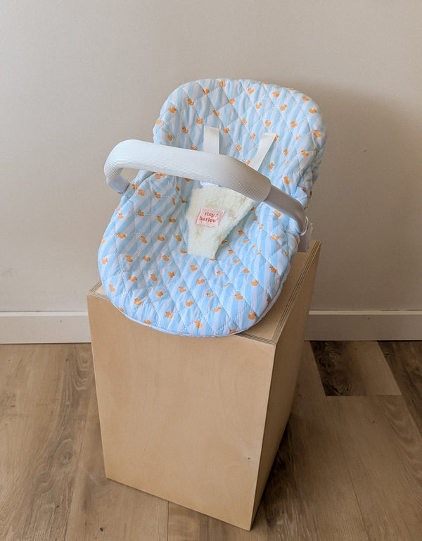 Coquille pour poupée - Canard ligné bleu - Tiny Harlow