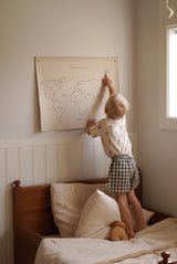 Vegan Leather Poster - World Map - KAM