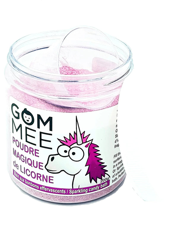 Poudre magique de licorne - Bain aux bonbons effervescents - GOM.MEE