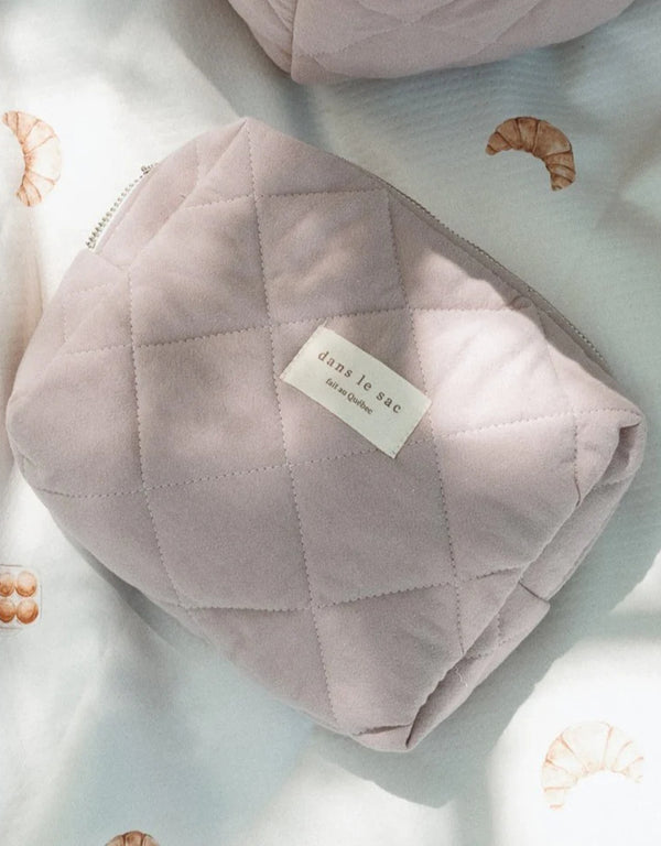 Pochette matelassée MAMA - Lilas - Dans le sac