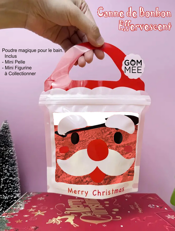 Sac cadeau de poudre magique pour le bain - Père Noël - GOM.MEE