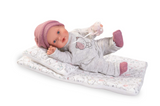 Poupée Kika 27 cm - Poupée qui pleure avec son petit lit - Antonio Juan