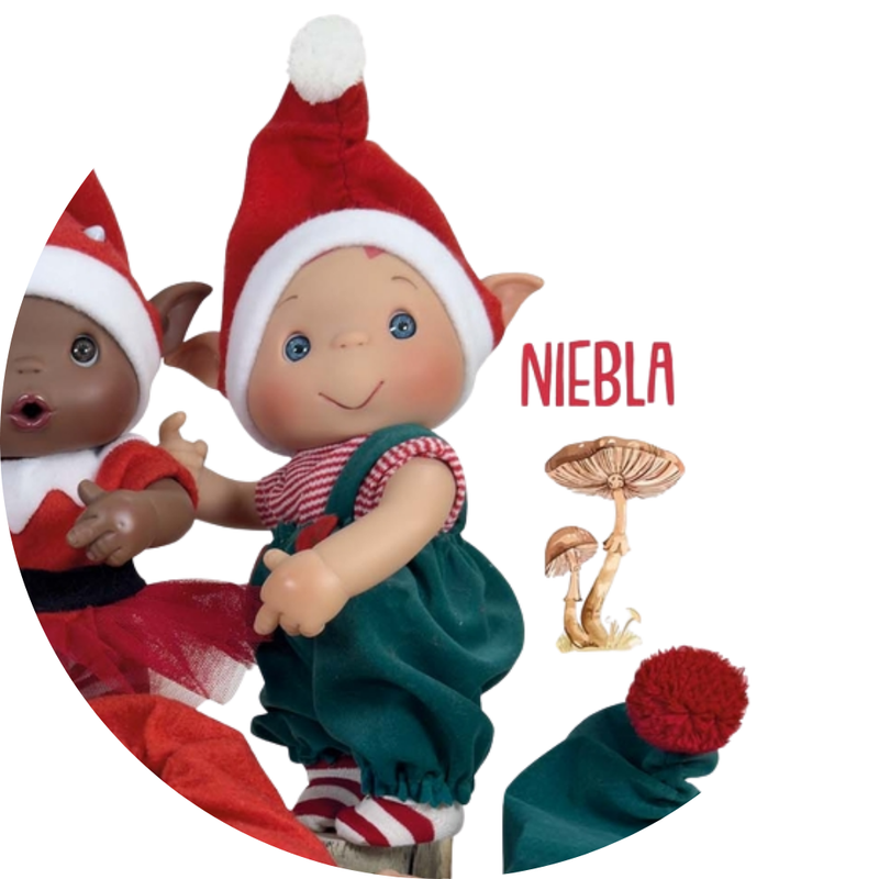 Poupée lutin de Noël Duendys 24 cm - Nines d'Onil
