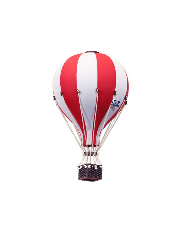 Montgolfière décorative - Petit - Blanc et rouge - Super Balloon