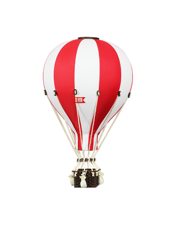 Montgolfière décorative - Grand - Blanc et rouge - Super Balloon