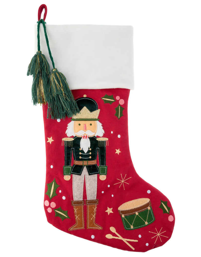 Bas de Noël à suspendre avec motifs de casse-noisette - Stephen Joseph | Veille sur toi