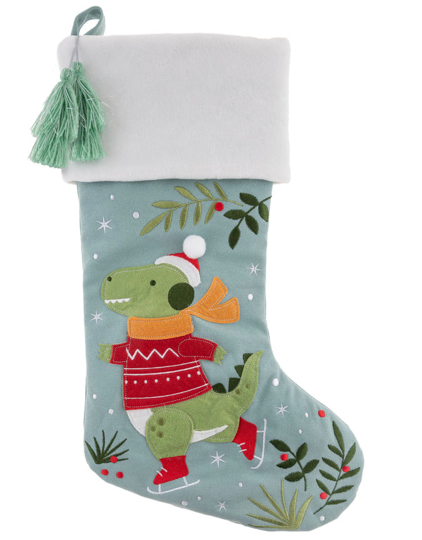 Bas de Noël à suspendre avec motif de dinosaure - Stephen Joseph | Veille sur toi