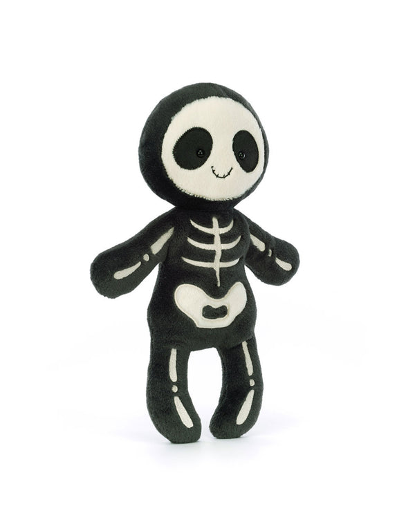 Peluche douce en forme de squelette souriant Bob - Jellycat | Veille sur toi