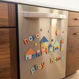 Ensemble de 75 lettres minuscules magnétiques - Arc-en-ciel de rêve - The Type Set Co.