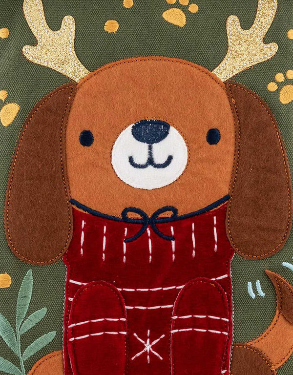 Bas de Noël brodé - Chien - Stephen Joseph