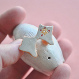 Porte-bougie en porcelaine - Oie rose - Camp Hollow