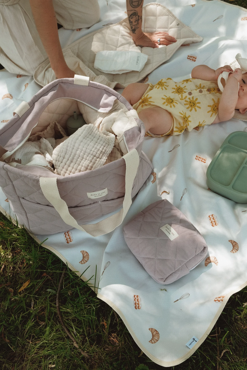 Diaper bag - Lilac - Dans le sac