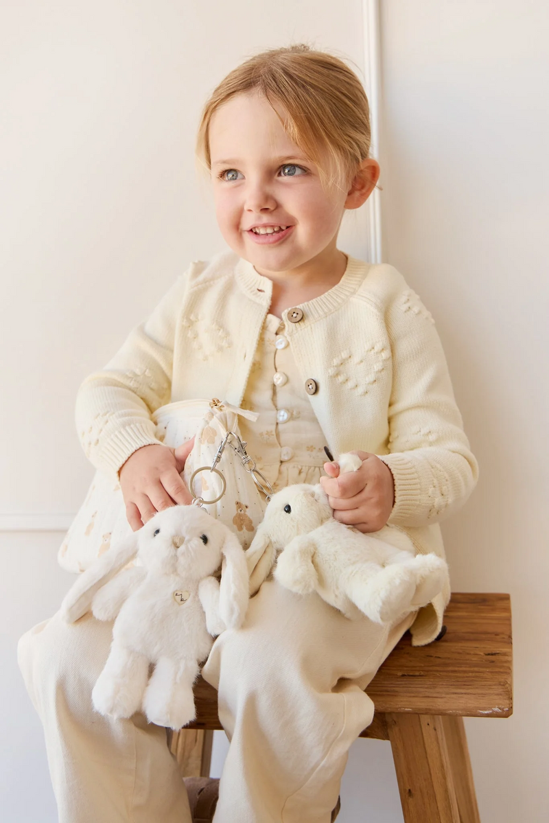 Breloque pour sac - Pénélope le lapin - Marshmallow - Snuggle Bunnies