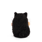 Mini peluche assise - Ricespud costumé en chat noir - Noodoll