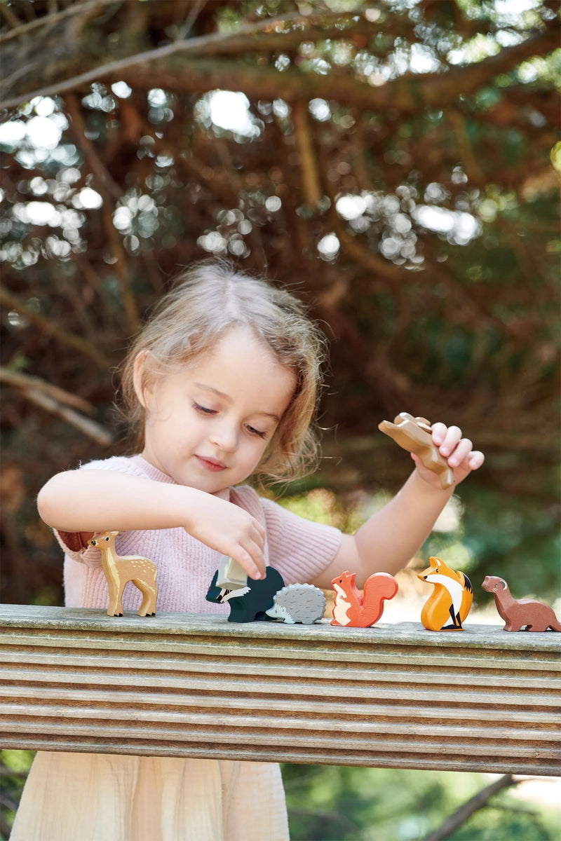 Figurines et présentoir - Animaux des bois - Tender Leaf Toys