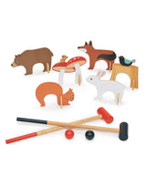 Jeu de croquet d'intérieur Woodland - Woodland Indoor Croquet Set - Tender Leaf Toys