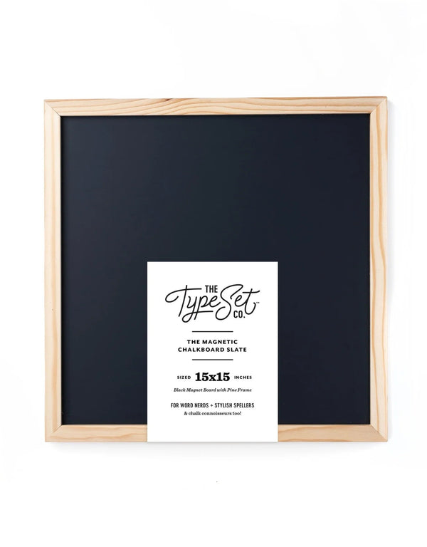 Tableau à craie magnétique de couleur noir - The Type Set Co. | Veille sur toi