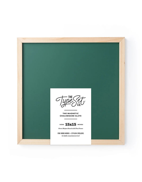 Tableau à craie magnétique de couleur vert - The Type Set Co. | Veille sur toi