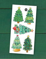 Tatouages temporaires pour enfant avec motifs de sapins de Noël - Pico Tatoo | Veille sur toi