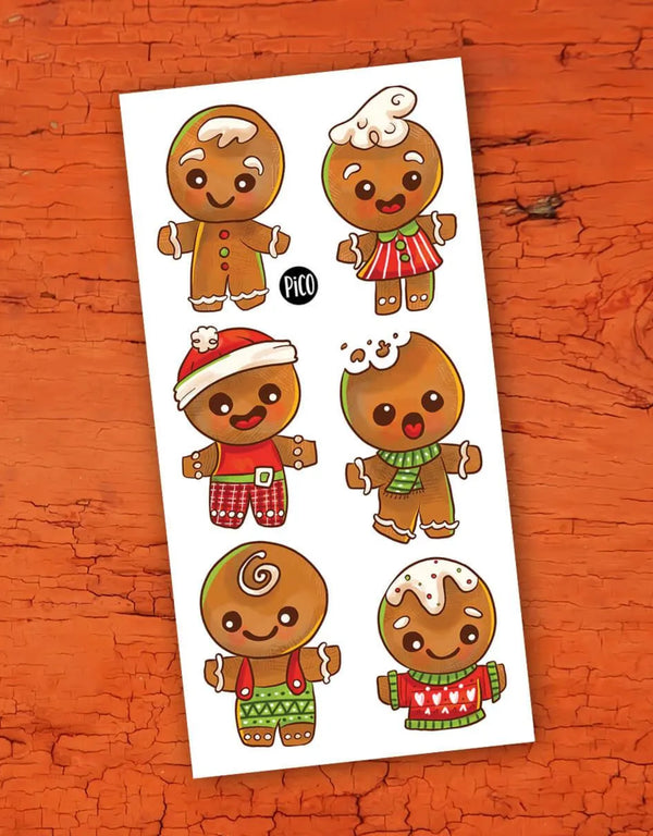 Tatouages temporaires aux motifs de pains d'épices- Pico Tatoo | Veille sur toi