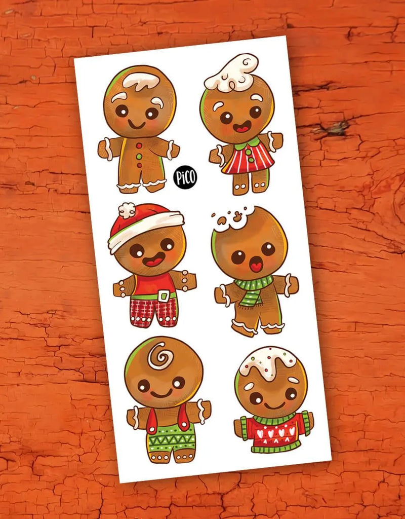 Tatouages temporaires aux motifs de pains d'épices- Pico Tatoo | Veille sur toi