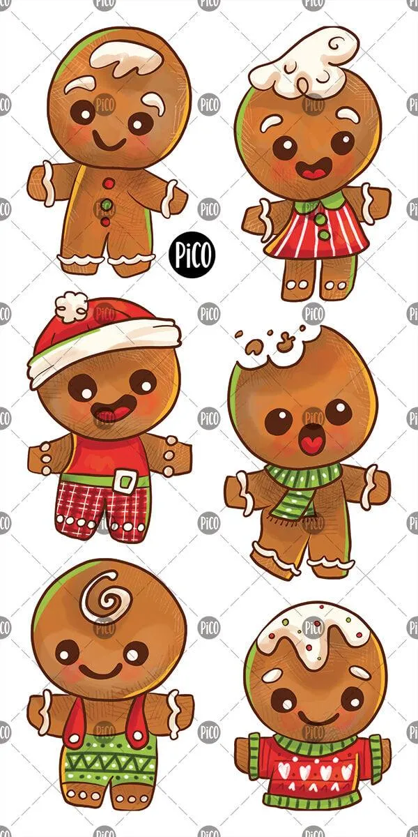 Tatouages Temporaires - Les pains d'épices - Pico