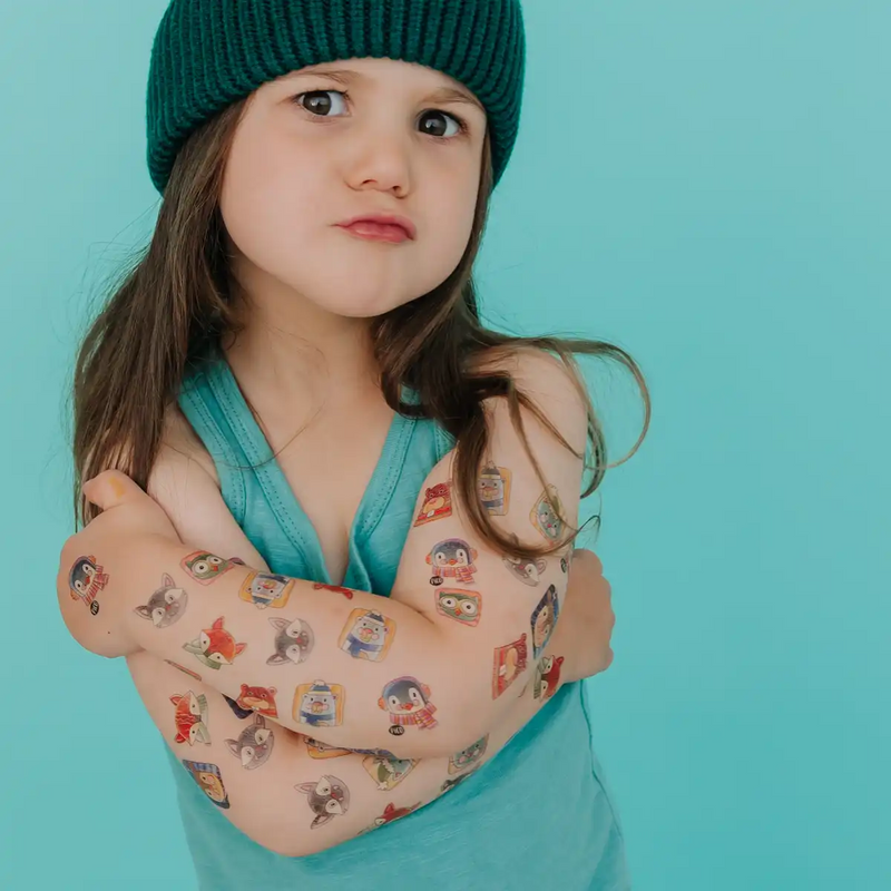 Tatouages Temporaires - Les animaux hivernaux - Pico